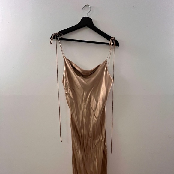 bec + bridge Dresses & Skirts - Bec + Bridge Elegant Gold Slip Dress